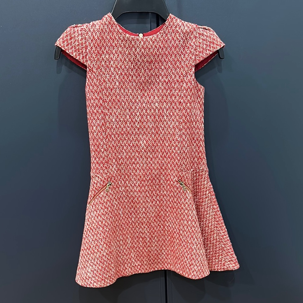 Tartine et Chocolat Girls Red Patterned Dress